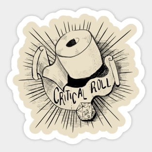 Critical Roll Sticker